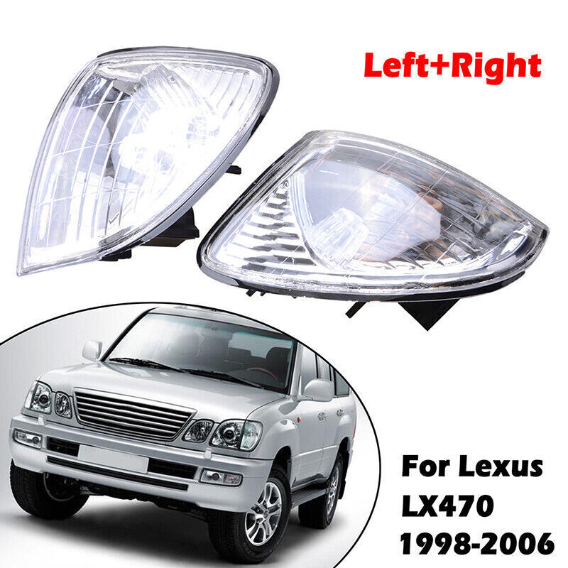 2pcs Side Marker Lamp Corner Parking Turn Signal Light Fits Lexus LX470 98~2007