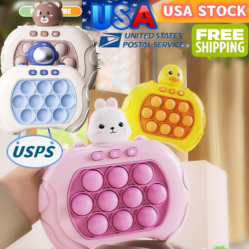 Early Education Game Console Pop it Fidget Toy Fast Push Decompression Xmas Toy