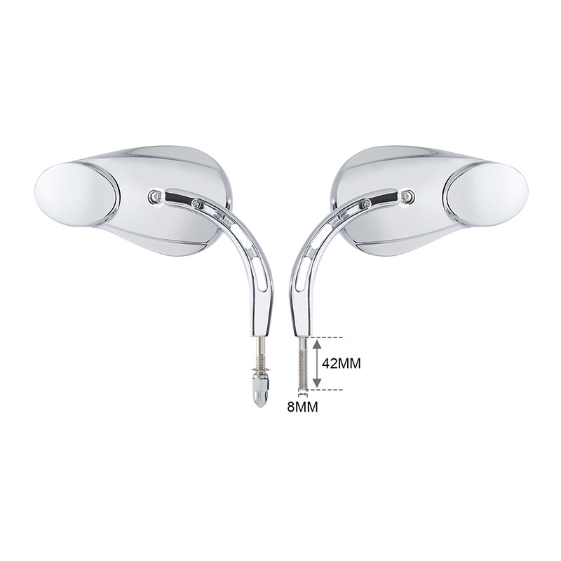 Split Vision Mirrors For Harley Touring Electra Glide Street Glide Road King NEW