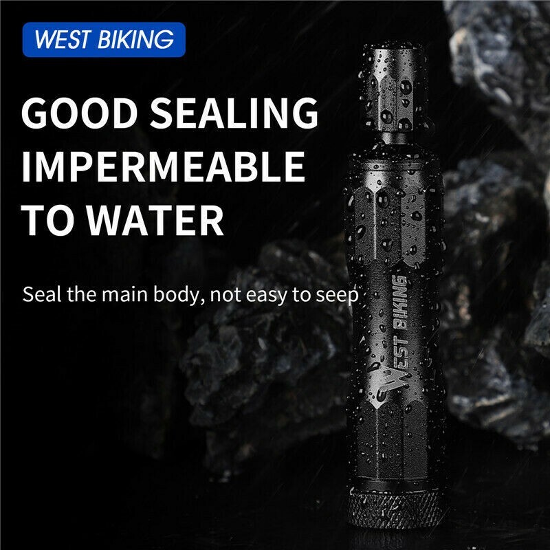 WEST BIKING Bike Tubeless Tire Emergency Repair Tool Kit Tire Puncture Sealant