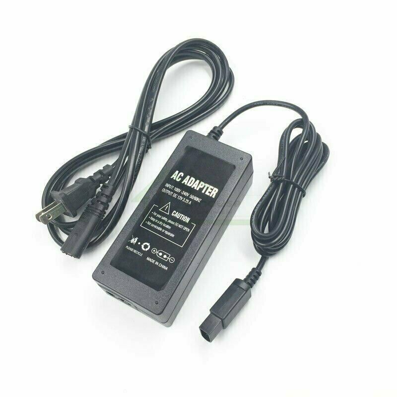 AC Adapter Power Supply & AV Cable Cord (Nintendo Gamecube) New GC Charger Lot 5