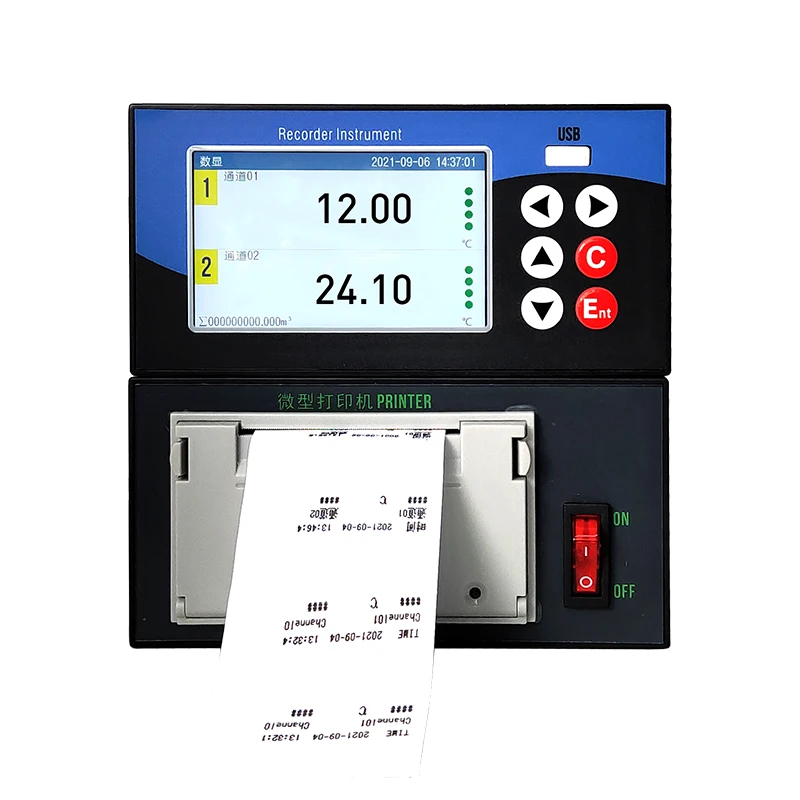 RS485 Paper Data Logger with Data Printing Function Temperature Pressure Humidit
