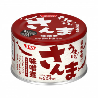 SSK Sanma Misoni 4PK うまい さんま味噌煮 Canned Saury Miso Food Prepared Preserved Japan