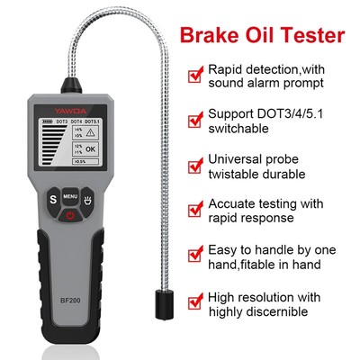 BF200 LCD-Auto-Bremsflüssigkeitstester für DOT3/4/5.1 Ölqualitätsprüfer