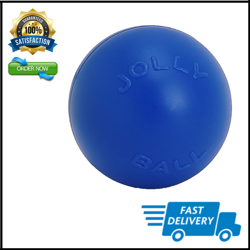 Jolly Pets Push-n-Play Ball Dog Toy 14 Inches/Extra-Large Bl
