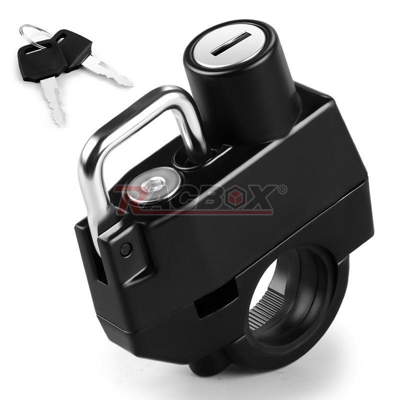 Motorcycle Universal Helmet Lock Security For Handlebar 22-25mm Tube Motorbike