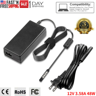 AC Wall Charger Adapter For Microsoft Surface 2 RT Pro Windows 8 10.6 Tablet
