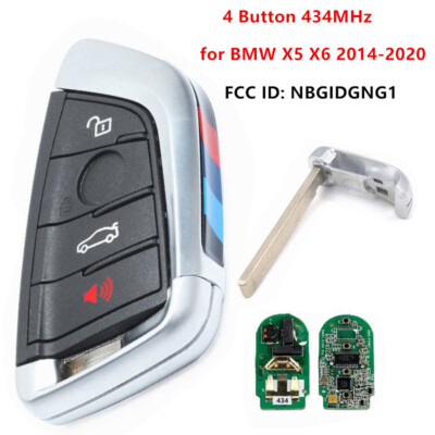 FCC: NBGIDGNG1 Smart Remote Car Key Fob 4 Button 434MHz for BMW X5 X6 2014-2020