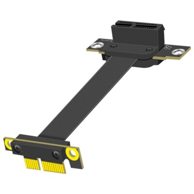 PCIE 1X Extension Cable 90 Degree, PCI-Express 3.0 1X Male to Female Riser6997