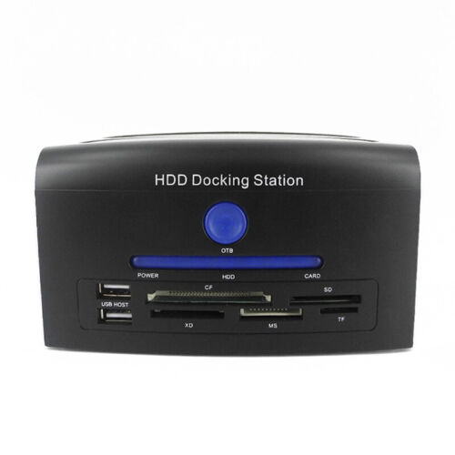 US USB 3.0 SATA Hard Drive Docking Disk Backup Clone Dual Dock External Black