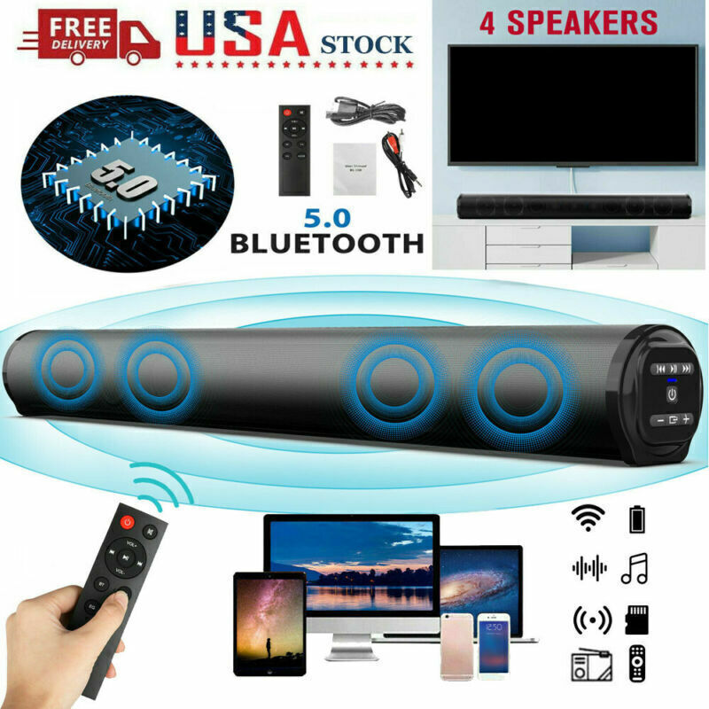Bar Speaker System Subwoofer Tv Home Theater Wireless Or Wir