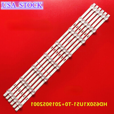 LED strip(6) for HD650X1U51-T0L3 1241491 SVH650AK7 Hisense Onn 100021261 HZ65T5D