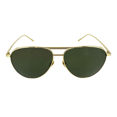 Pre-owned Linda Farrow Unisex Carter Sunglasses 6277/lfl999c1sun Green Lens
