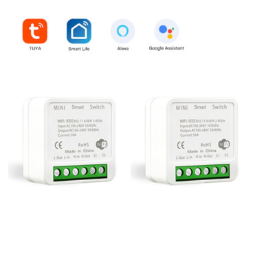 Zigbee Tuya Mini Smart Light Switch Module 2 Way ON-OFF Fr Alexa Google Home/APP