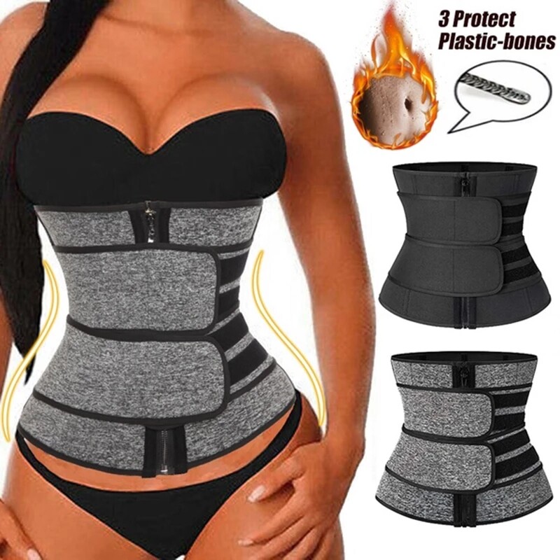 Sauna Waist Trainer Quick Weight Loss Trimmer Kit Waste Cincher Slim Fitness
