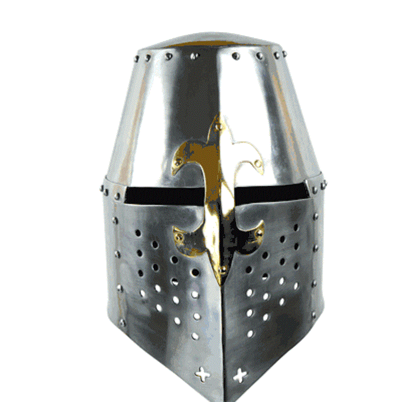 Medieval & Renaissance Knight Helmet Great Helm - 16 Gauge