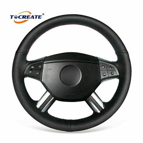 Mercedes W164 ML LEATHER STEERING WHEEL - BLACK - ORIGINAL FACTORY WHEEL