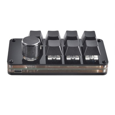 7 Keys USB Keypad Programming Macro Pad with 1 Knobs Macro Mechanical Game