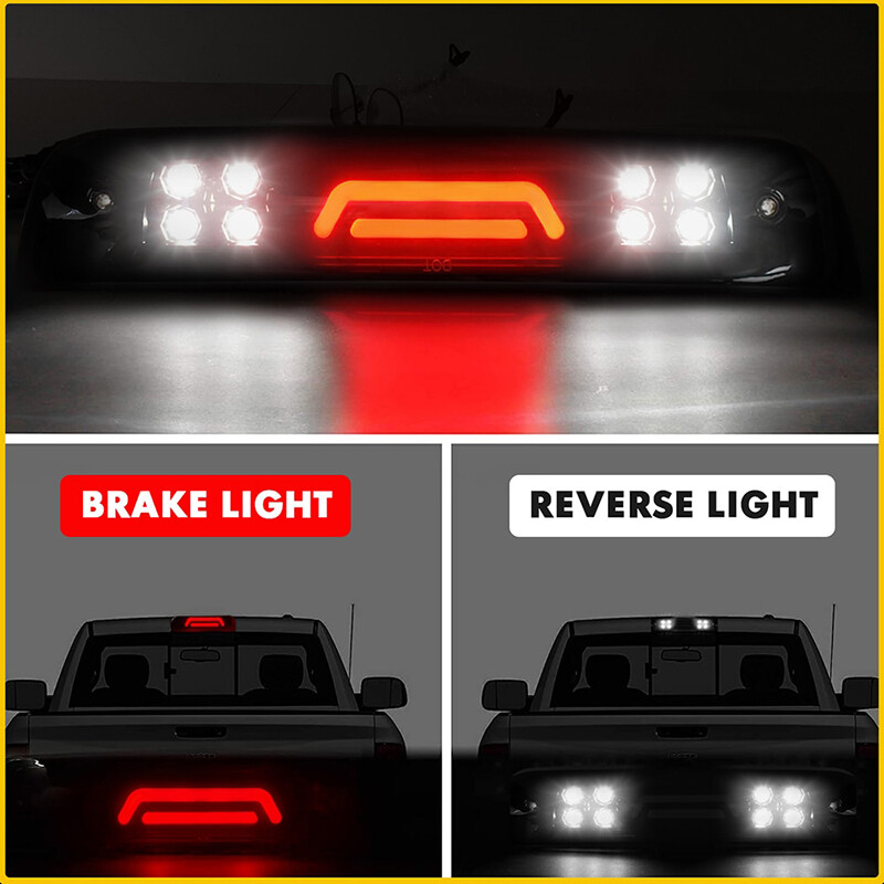 For Ford F150 09-14 3rd Third Brake Light LED Smoke Rear Reverse Tail Cargo Lamp