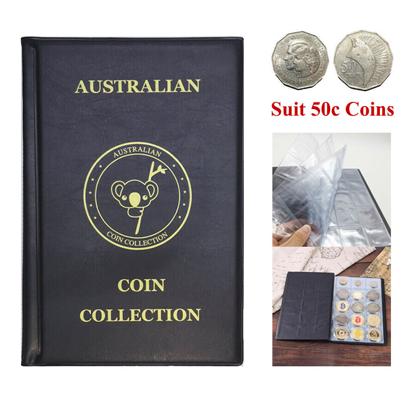 Coin Album Australian Coin Collection Folder Book Holds 150 Coins