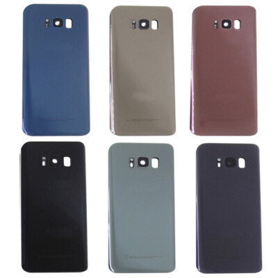 Back Glass Cover+Camera Lens Samsung Galaxy S8 S9 S10 S20 S21 S22 23 + Ultra FE