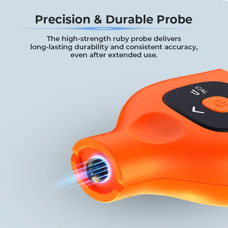 Coating Thickness Gauges, Paint Depth Gauge Meter with Backlight LCD Display for