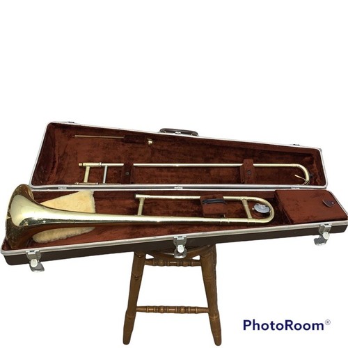 Vintage Trombone by Olds Ambassador Fullerton Calie & Hardshell Travel