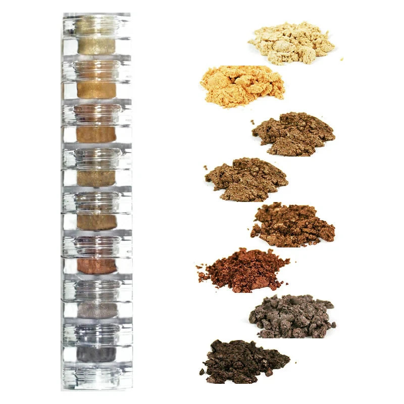 Color Evolution Mineral Eye Shadow Bronze Baby Collection 8 Stack