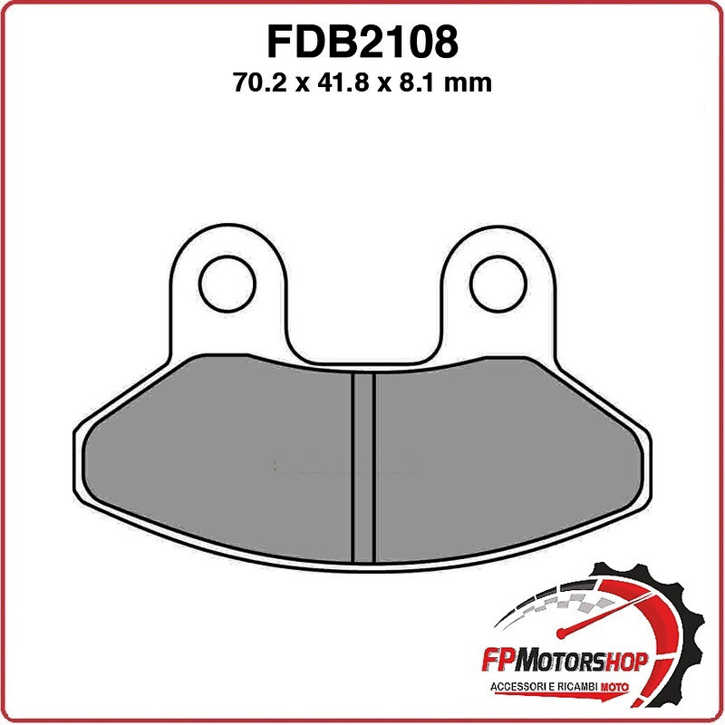 PASTIGLIE PASTICCHE FRENO FERODO SCOOTER FDB2108EF PER SYM JOYRIDE SHARK 125