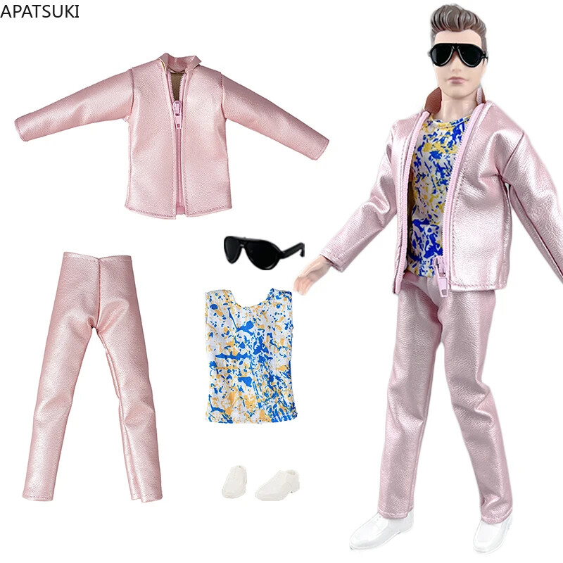 Set For Ken Boy Doll Outfits Coat Vest Pants Shoes