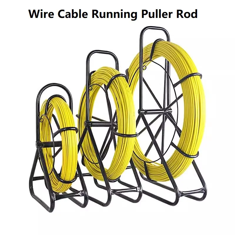 4/5/7mm Wire Cable Running Puller Rod Set Cable Pulling Tool with Stand for Elec