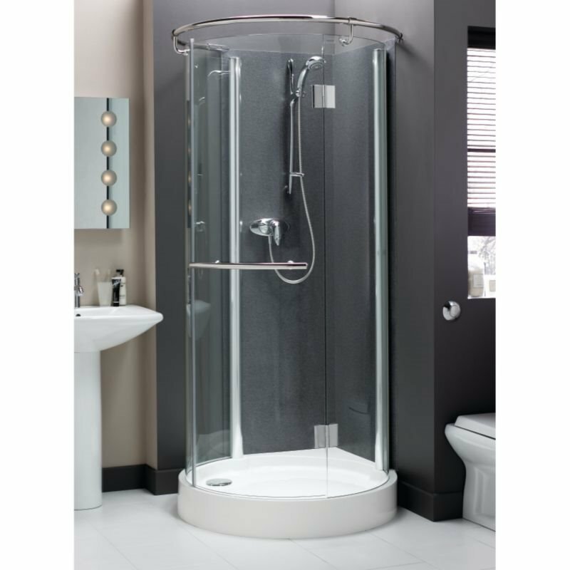 B&Q Zone Circular Shower Enclosure with Tray Brand New Boxed Sealed
