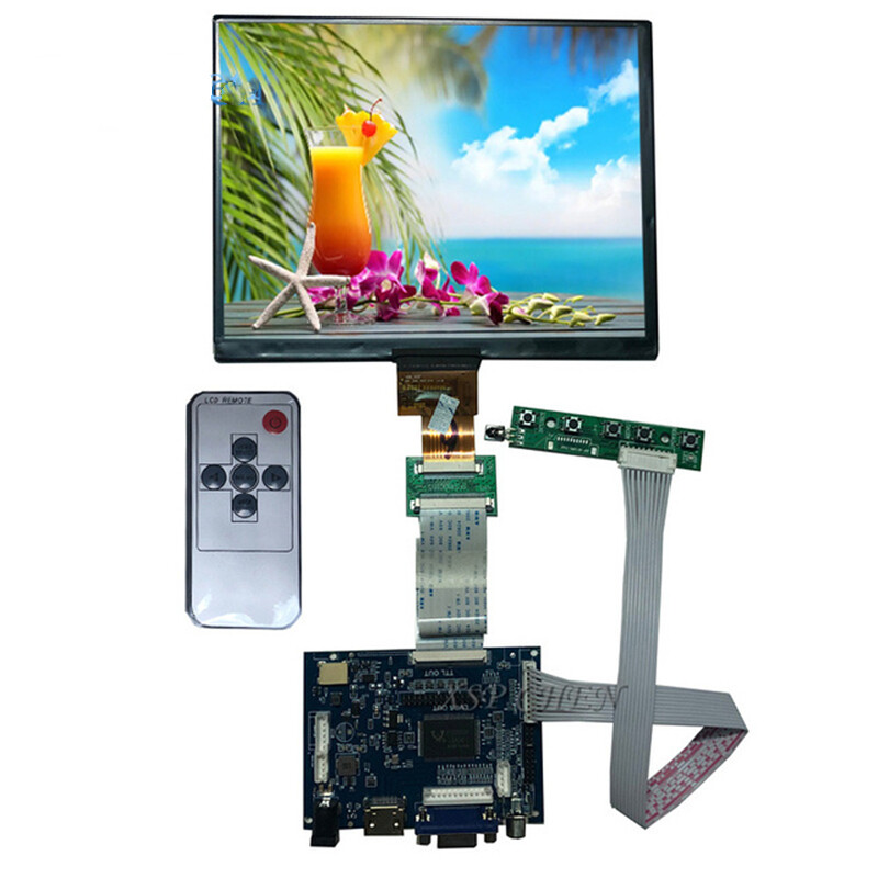 8" 4:3 IPS 800&times;480 Flat HD LCD HD MI VGA Driver Portable Pl