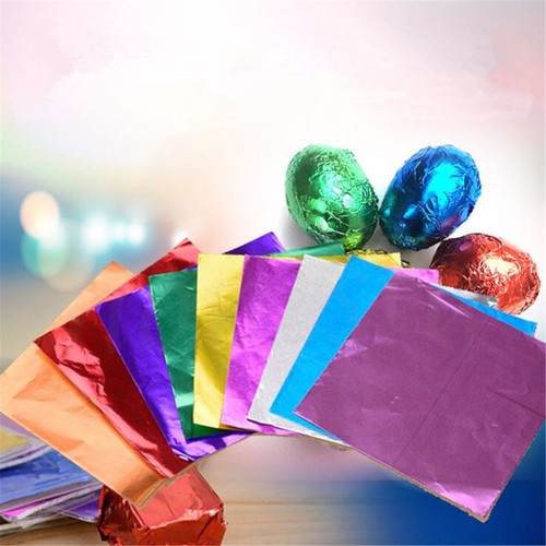 500pcs Chocolate Foil Paper Aluminum Wrappers Candy Sweets Package