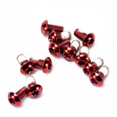 12pk MTB-Road Disc Brake Rotor T25 Screw M5x10mm Bolts For Shimano Bicycle