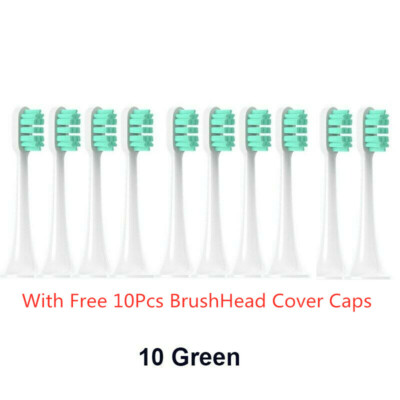 10Pcs Mijia Xiaomi T300 T500 T700 Electric Tooth Brush Head Replacement Soft US