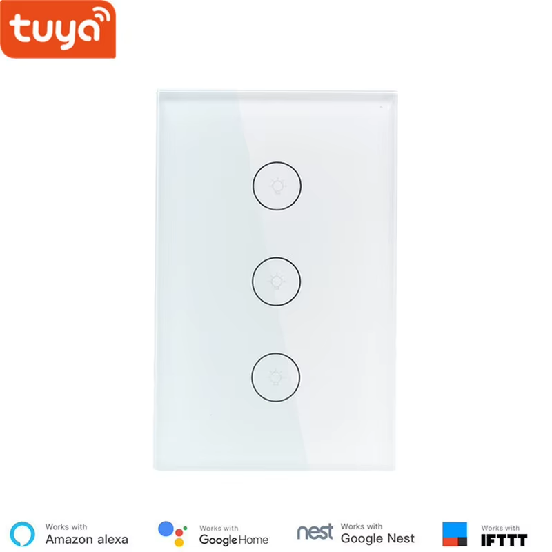 Smart home automation wifi schakelaar light switches US standard 3 gang wifi to