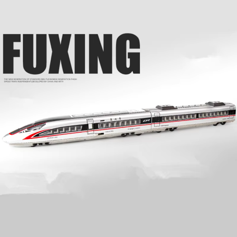 Alloy High-Speed Train Model Diecast Metal Toy Rail Electric High-Speed ...