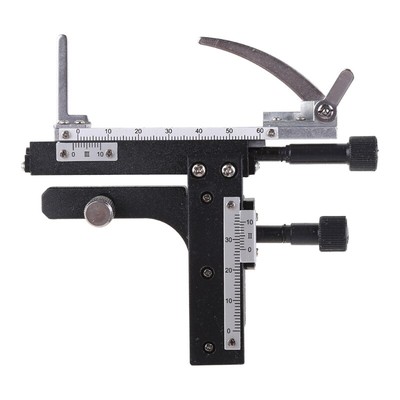 Atmm atm Microscope Attachable Mechanical Stage X-Y Moveable Caliper Vernier