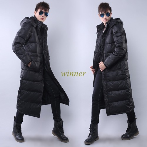 Verwonderend Winter Mens Long Parkas Coats Hooded X-long Mid-calf Length Duck YE-38