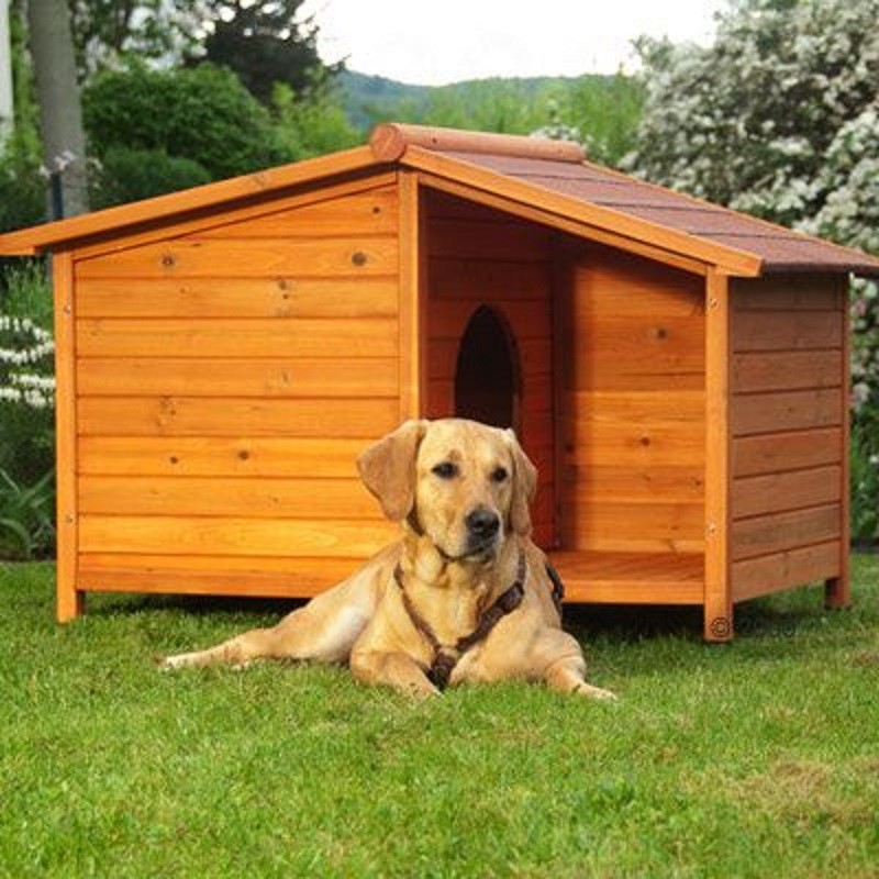 Hundehütte Hundehaus Hunde Haus Höhle Wetterfest Tierhaus Outdoor Holz Terrasse