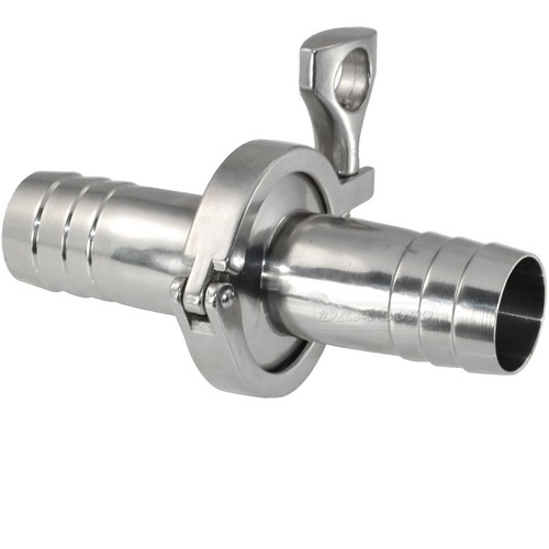 2/" Sanitary Hose Barb Pipe Fitting SUS SS 316 Tri Clamp Type 64MM Ferrule