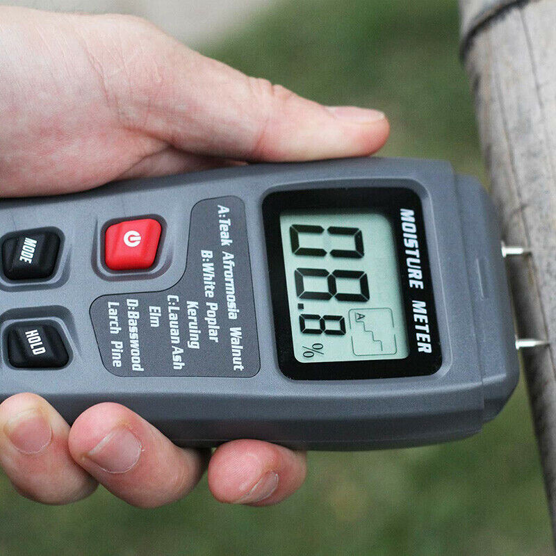 Digital Moisture Detector Damp Meter Wood Brick Humidity Caravan LCD