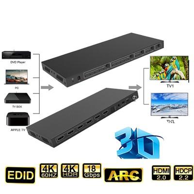 HDMI Switch Video Splitter 18Gbps HDMI matrix switcher Game live screen splitter