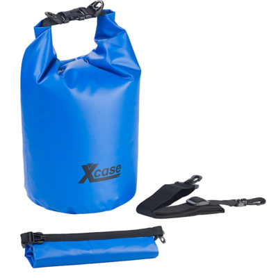 Xcase 3er-Set Wasserdichte Packsäcke aus LKW-Plane, 51020 Liter, blau