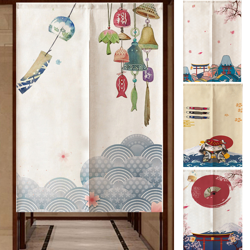 Japanese Noren Door Curtain Tapestry Kitchen Room Divider Doorway
