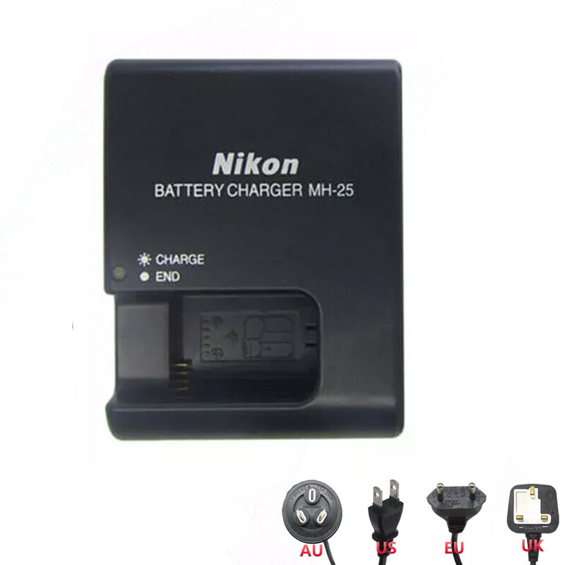 Neu Original Nikon Mh-25 LadegerÃ¤T En-El15 Akku D7000 D7100 D800 D610 D600 D810