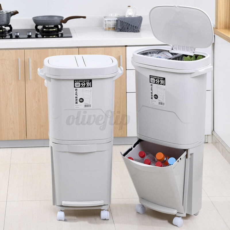  Mülleimer Set Müll AbfalleimerSortibox Sortieren Recycling Badezimmer Küchen 