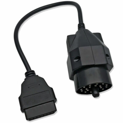 OBD 2 Cable Round Adapter 20 To 16 PIN Auto Car Diagnostic Connector For BMW E36