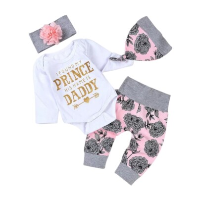 Newborn Infant Baby Girl Kids Cotton Romper Jumpsuit Bodysui